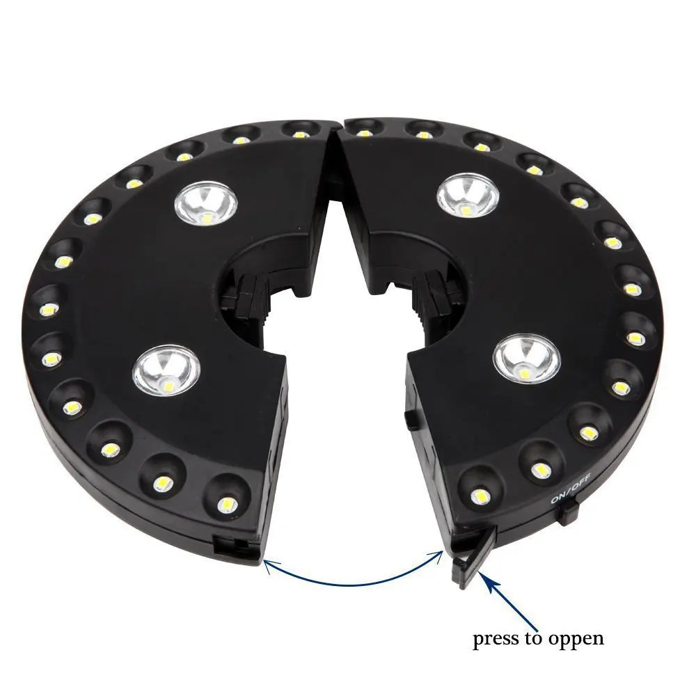 Carvallo LUMIROOF | 3 ljusstyrkenivåer | Trådlös & verktygsfri | För trädgård, balkong & camping