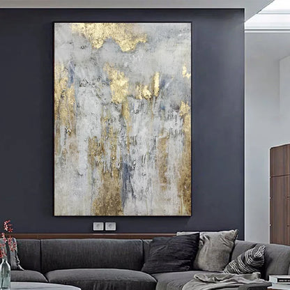 Echoes in Gold - Fantastisk oljemålning på duk