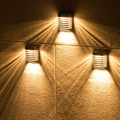Solar LED Vägglampa för trädgård – Solardriven utomhusbelysning för terrass och trädgård
