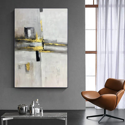 Golden Haze - Handgjord canvas oljemålning