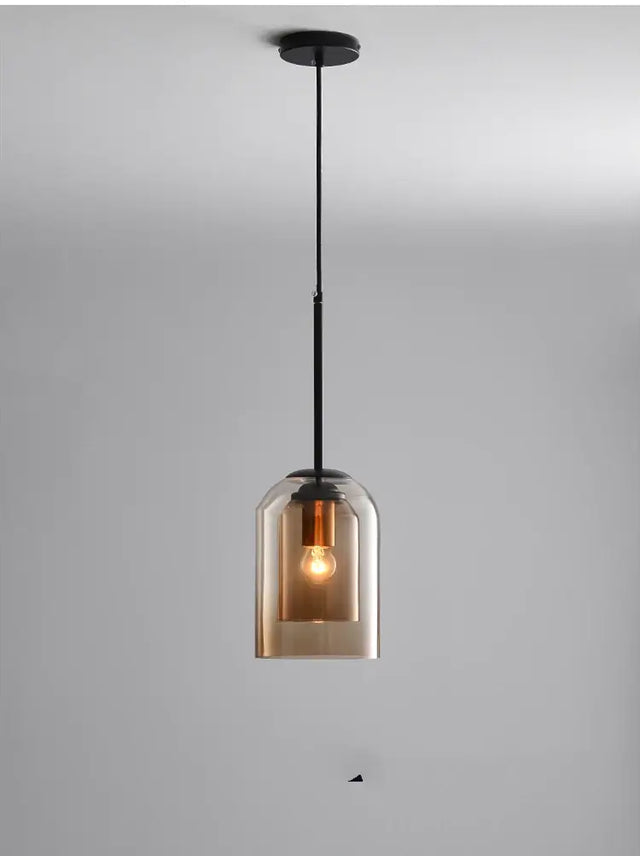 NordicGlow – Nordisk Dubbelglas Pendellampor för Modern Stil