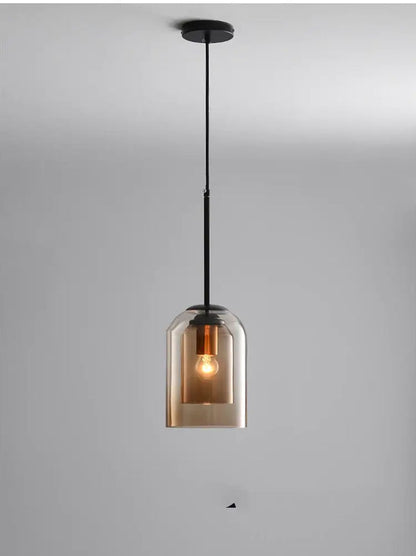 NordicGlow – Nordisk Dubbelglas Pendellampor för Modern Stil