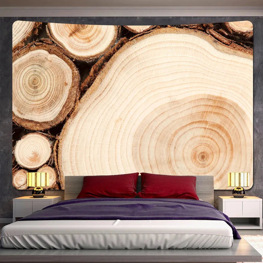 RusticWoodland Väggtapestry - Trädekoration Väggtapestry