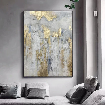 Echoes in Gold - Fantastisk oljemålning på duk