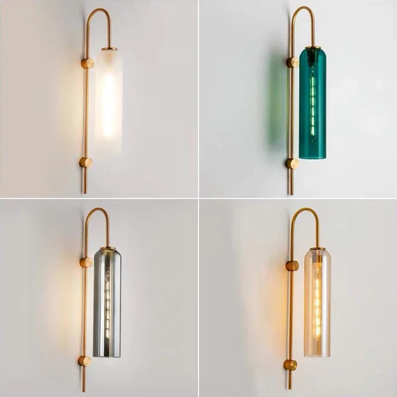 Modern nordisk glas hängande taklampa – E27 LED taklampa för sovrum och vardagsrum