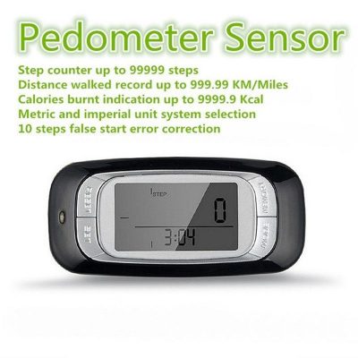 Luxora Walking 3D Pedometer med Klipp och Rem Plus 30 Dagars Minne Noggrant Stegräknare