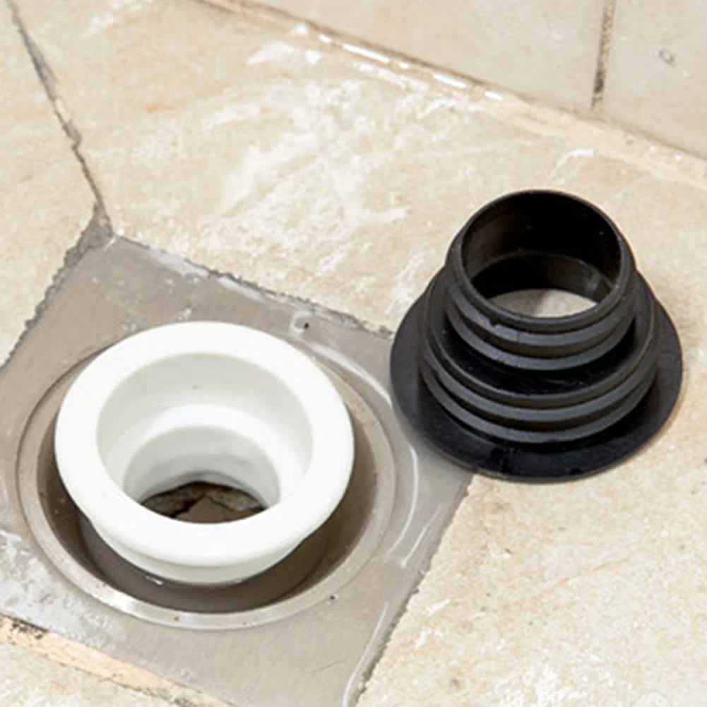 Carvallo Silikon-tätning ring för avloppsrör | Luktskydd & återflödeskydd | För kök, bad, tvättmaskin – 6×3,9×3,8 cm