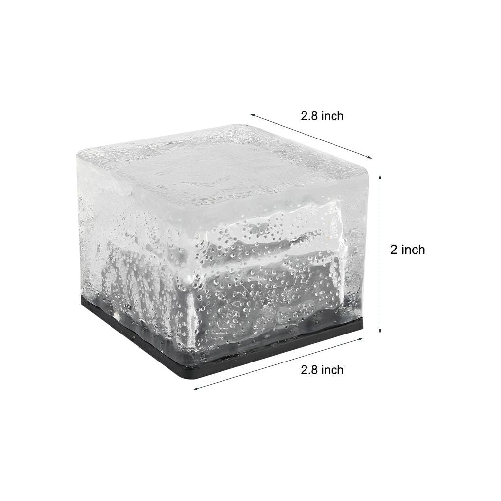 IceGlow Light - Vattentät Solenergi LED-lampa i isbitform