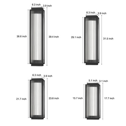 Utomhusvägglampa Modern LED Vattentät Armatur