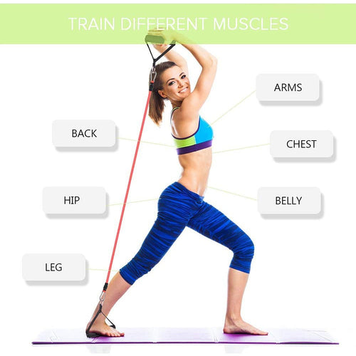 11-delars motståndsband set – Fitness träning &amp; stretchkit