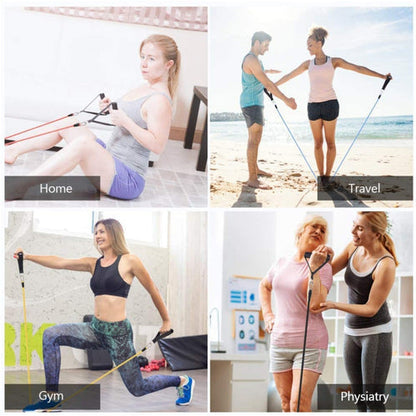 11-delars motståndsband set – Fitness träning &amp; stretchkit