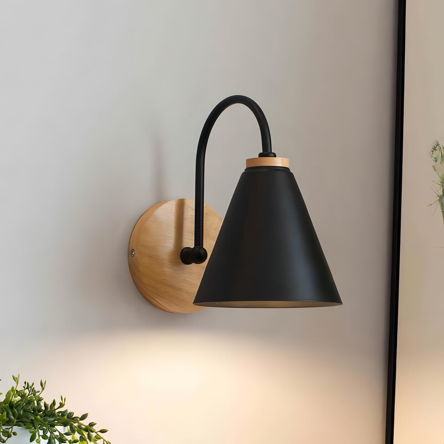 Carvallo – Modern Trä Vägglampa med Skandinavisk Minimalism för en Stilren Atmosfär