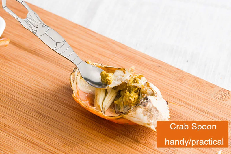 Royallure Rostfritt Stål Skaldjursverktyg Set – Krabbknäckare, Gafflar & Skedar, Förvaringslåda