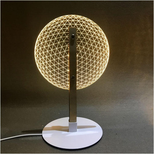 Carvallo – 3D Bordslampa med Trädetaile och Innovativ Belysningsdesign