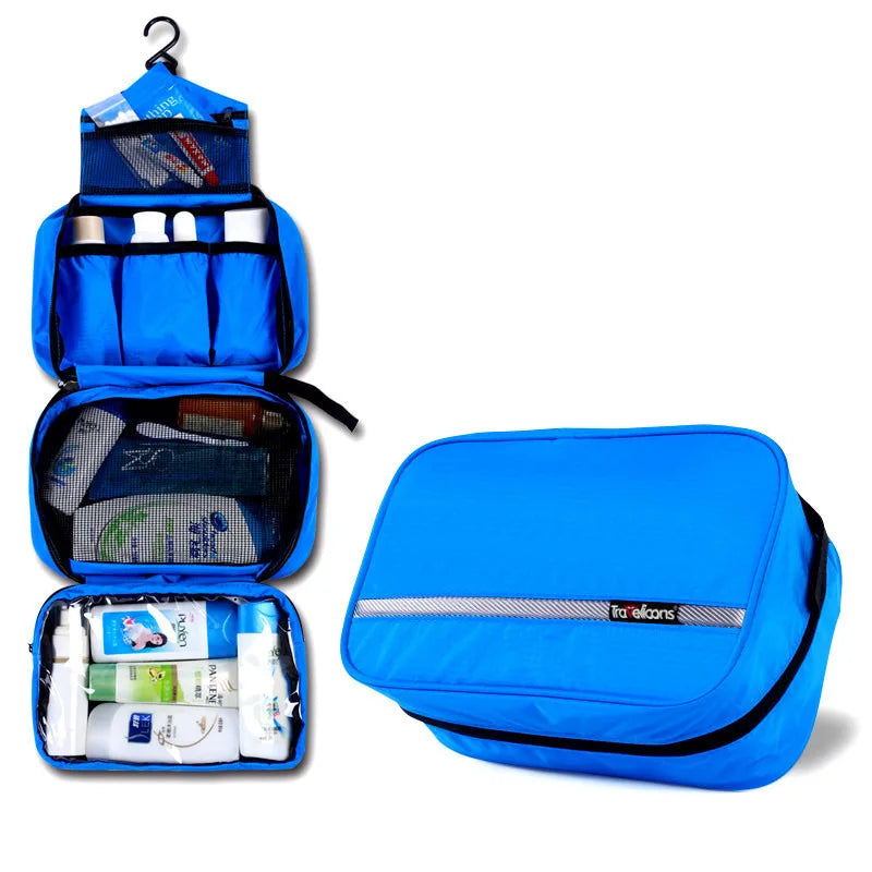 Carvallo MaxPack Stor Vattentät Necessär för Män &amp; Kvinnor | Resa-Kosmetiktasche | Robust Design &amp; Mycket Förvaring