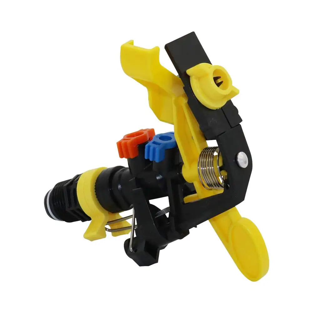 Carvallo Schlaghebel-sprinkler med jordspett | 360° rotation | Justerbar vattensprut för trädgård & jordbruk