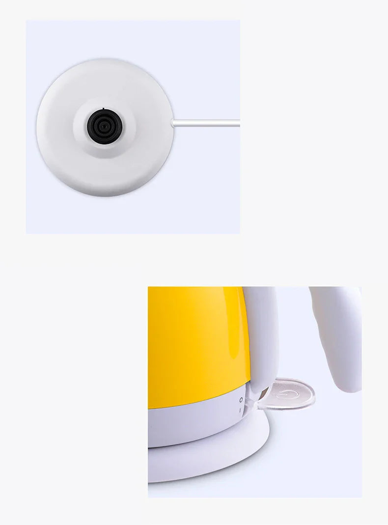 Royallure Isolerad Elektrisk Vattenkokare – Snabbkokning, Automatisk Avstängning, Koka-Torra Säkerhet, Färgglad Design