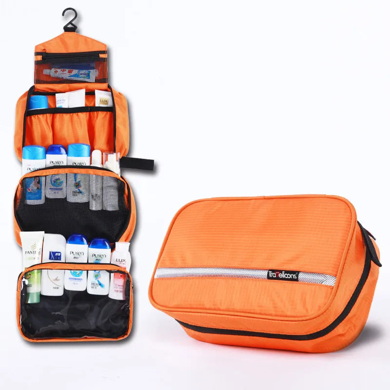 Carvallo MaxPack Stor Vattentät Necessär för Män &amp; Kvinnor | Resa-Kosmetiktasche | Robust Design &amp; Mycket Förvaring