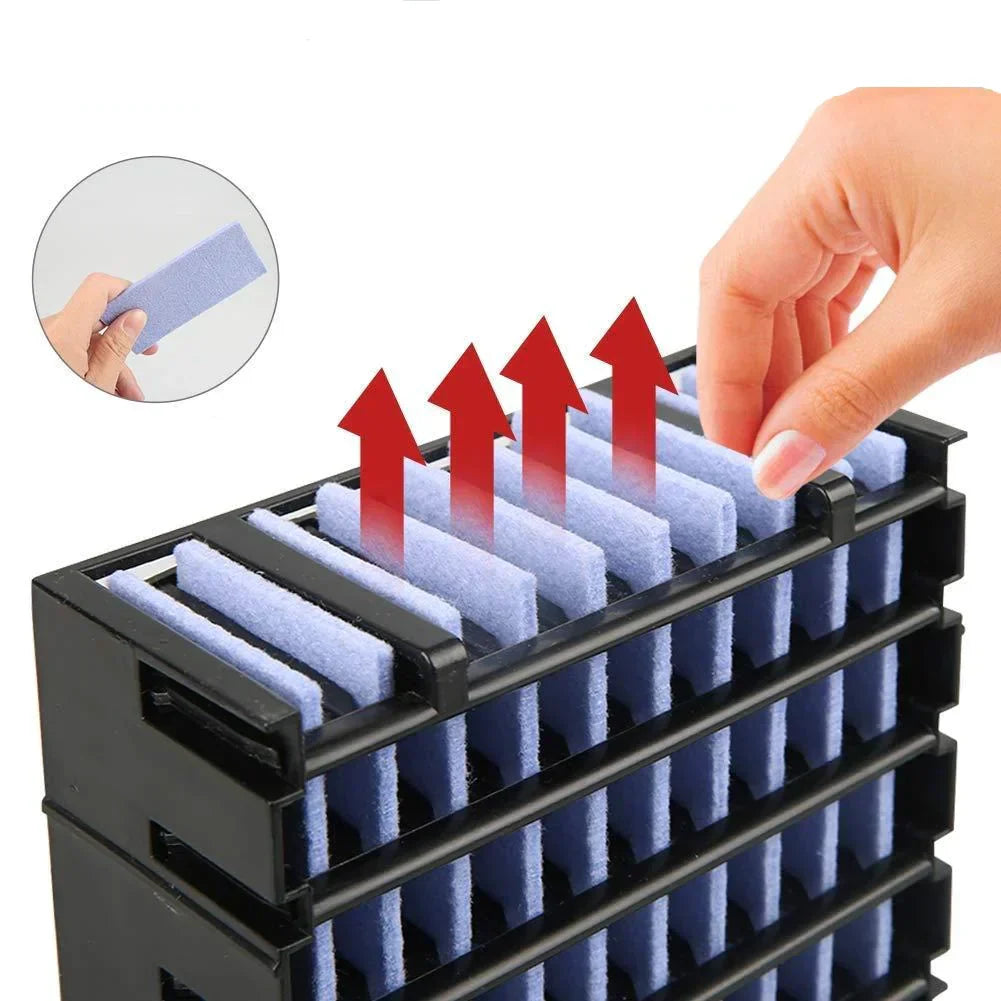 Bärbar Luftkylare Fläkt med Rengöringsljus