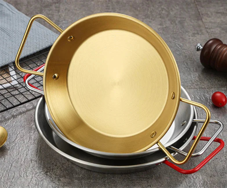 Royallure Rostfritt Stålkokkärl och Stekpanna med Dubbel Handtag Kökstallrik