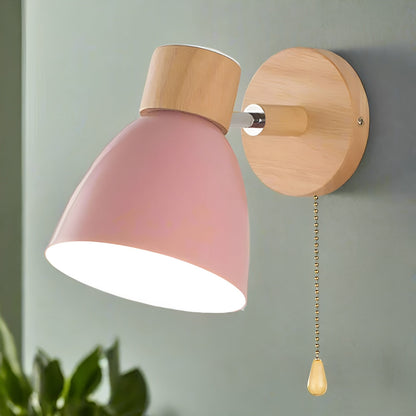 Träggolvslampa med strömbrytare – Varmt ljus i skandi-stil | För vardagsrum &amp; sovrum