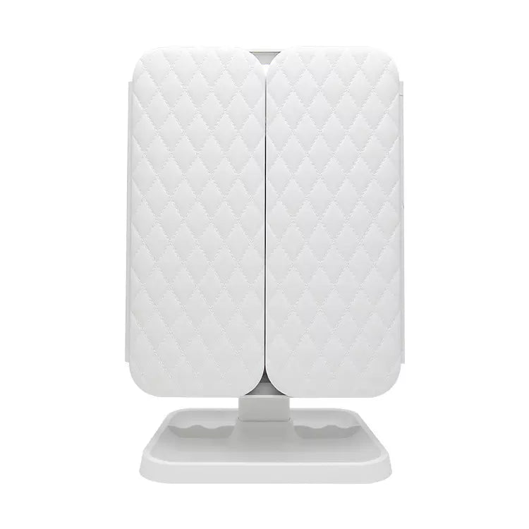 Lumière Makeup Spegel med LED-belysning – Justerbar förstoring och stilfull förvaring