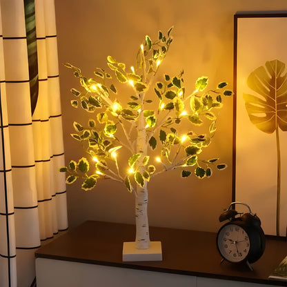 LeafyTree Lights - Glittrande Eviggrön Juldekoration LED-lampor