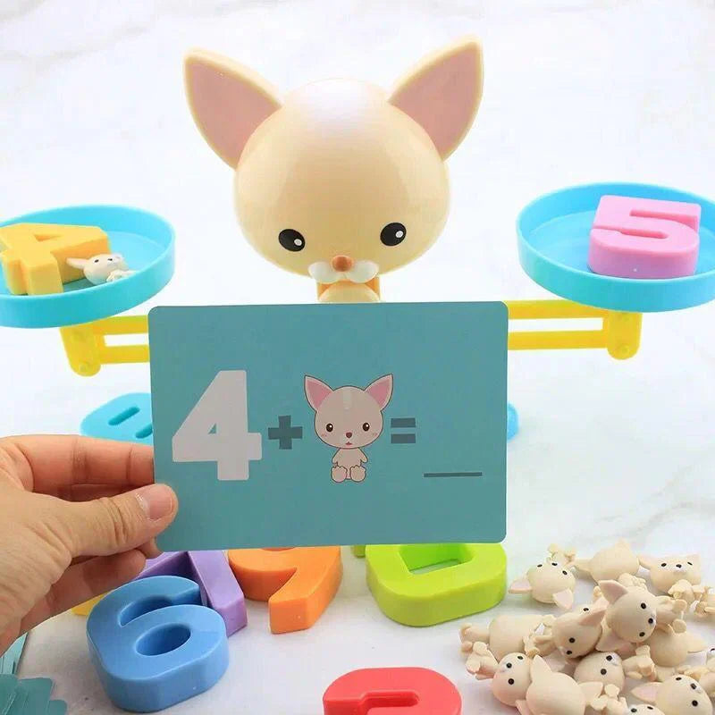 Trä Montessori Matematik Skala - Lär dig Räkna