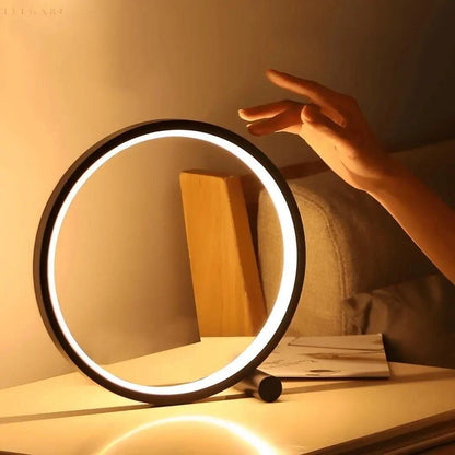 Halo Glo Lamp - LED Minimalistisk Rund Bordslampa