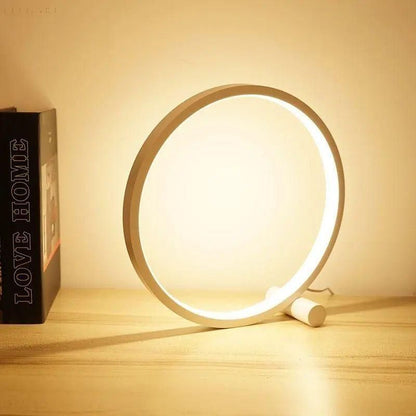 Halo Glo Lamp - LED Minimalistisk Rund Bordslampa