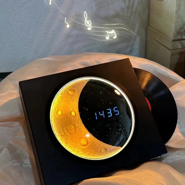 MoonGlow – LED Månljus med Musik &amp; Bluetooth Högtalare | Stämningsfull Belysning