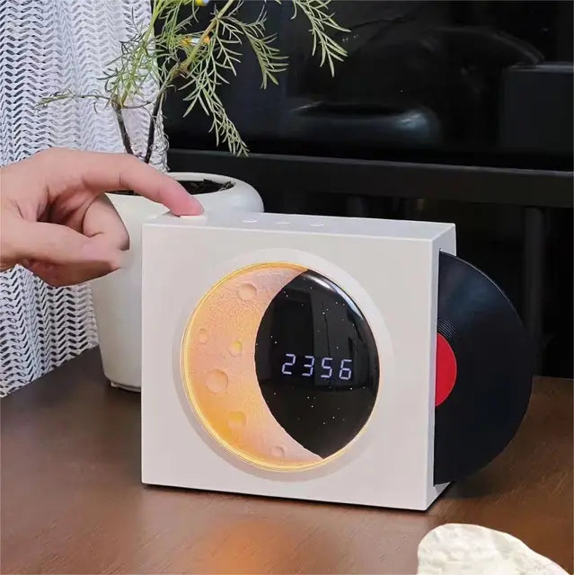 MoonGlow – LED Månljus med Musik &amp; Bluetooth Högtalare | Stämningsfull Belysning