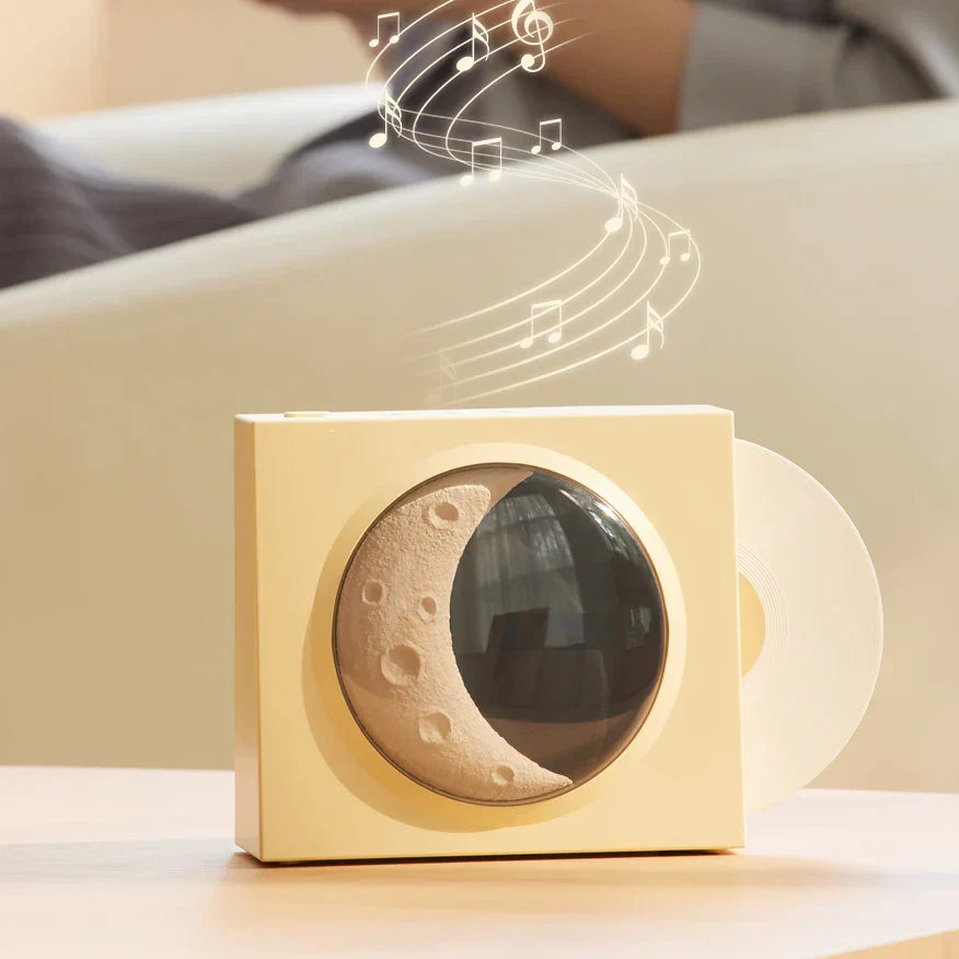 MoonGlow – LED Månljus med Musik &amp; Bluetooth Högtalare | Stämningsfull Belysning