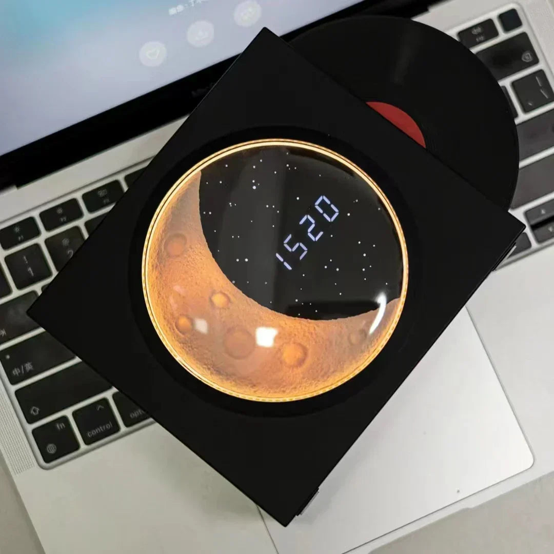 MoonGlow – LED Månljus med Musik &amp; Bluetooth Högtalare | Stämningsfull Belysning
