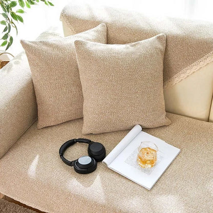 Handvävd bomull-linne halkfri sofföverdrag för alla säsonger