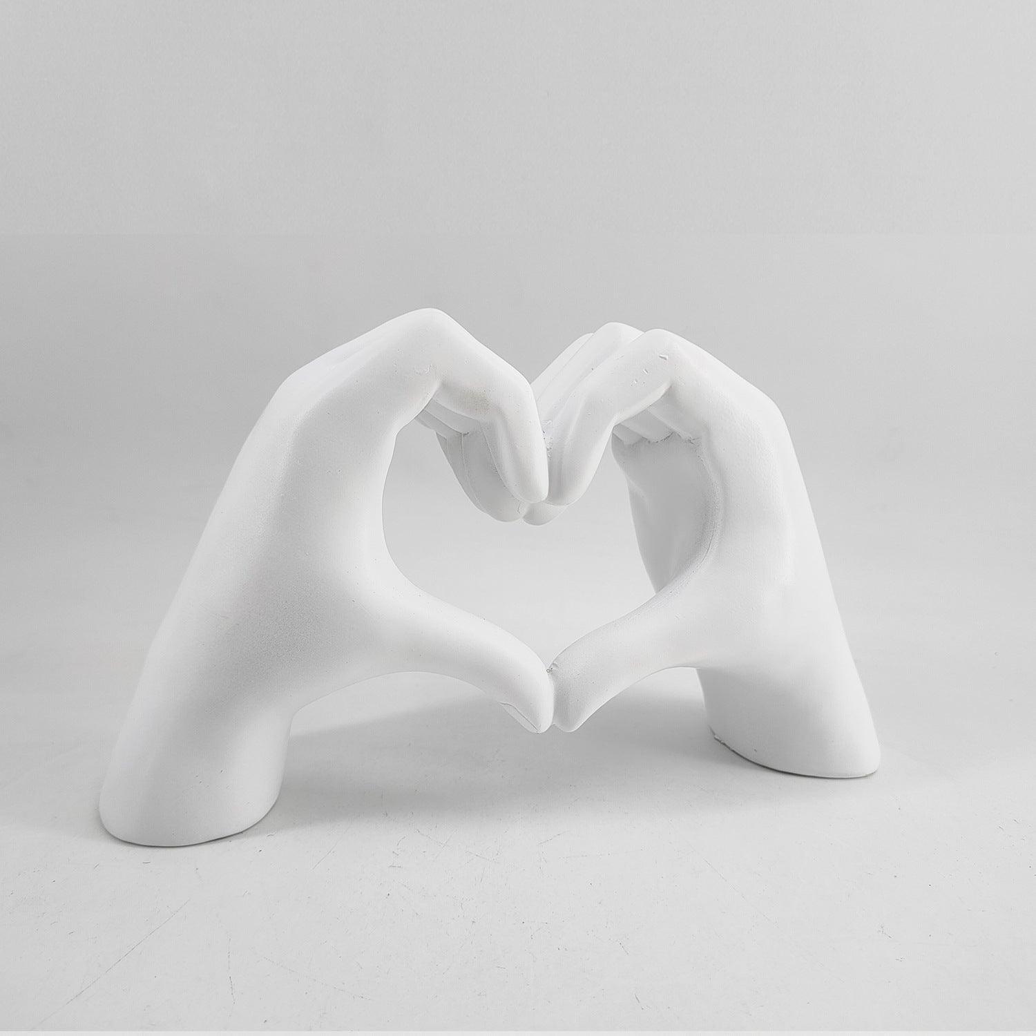 LoveSculpt Figur | Dekorativ träskulptur, handgjord för bostadsaccenter