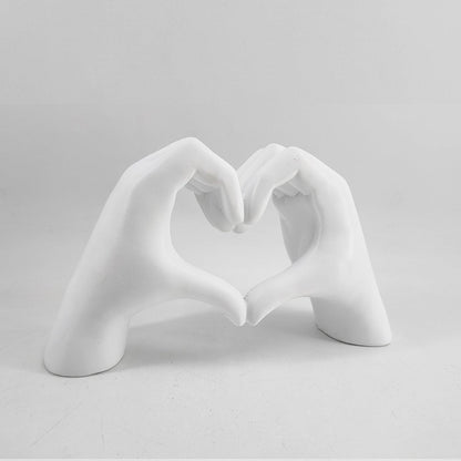 LoveSculpt Figur | Dekorativ träskulptur, handgjord för bostadsaccenter