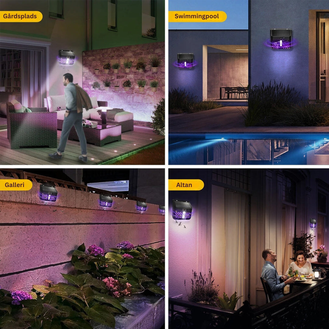 Carvallo - Solcelldriven Insektsdödarlampa För Utomhusskydd