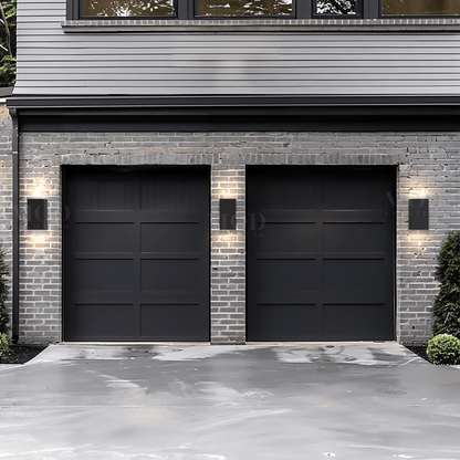 Svart rostfritt stål vägglampa – Modern utomhus LED-lampa för altan och trädgård