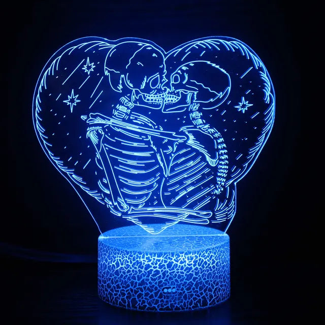 LoveGlow - Romantisk LED Hjärta Nattlampa med Färgändring och Fjärrkontroll