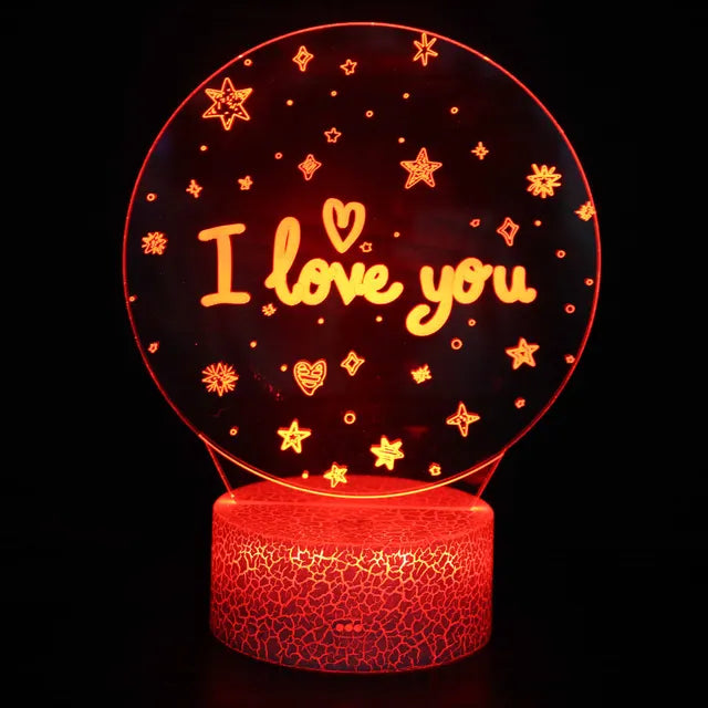 LoveGlow - Romantisk LED Hjärta Nattlampa med Färgändring och Fjärrkontroll