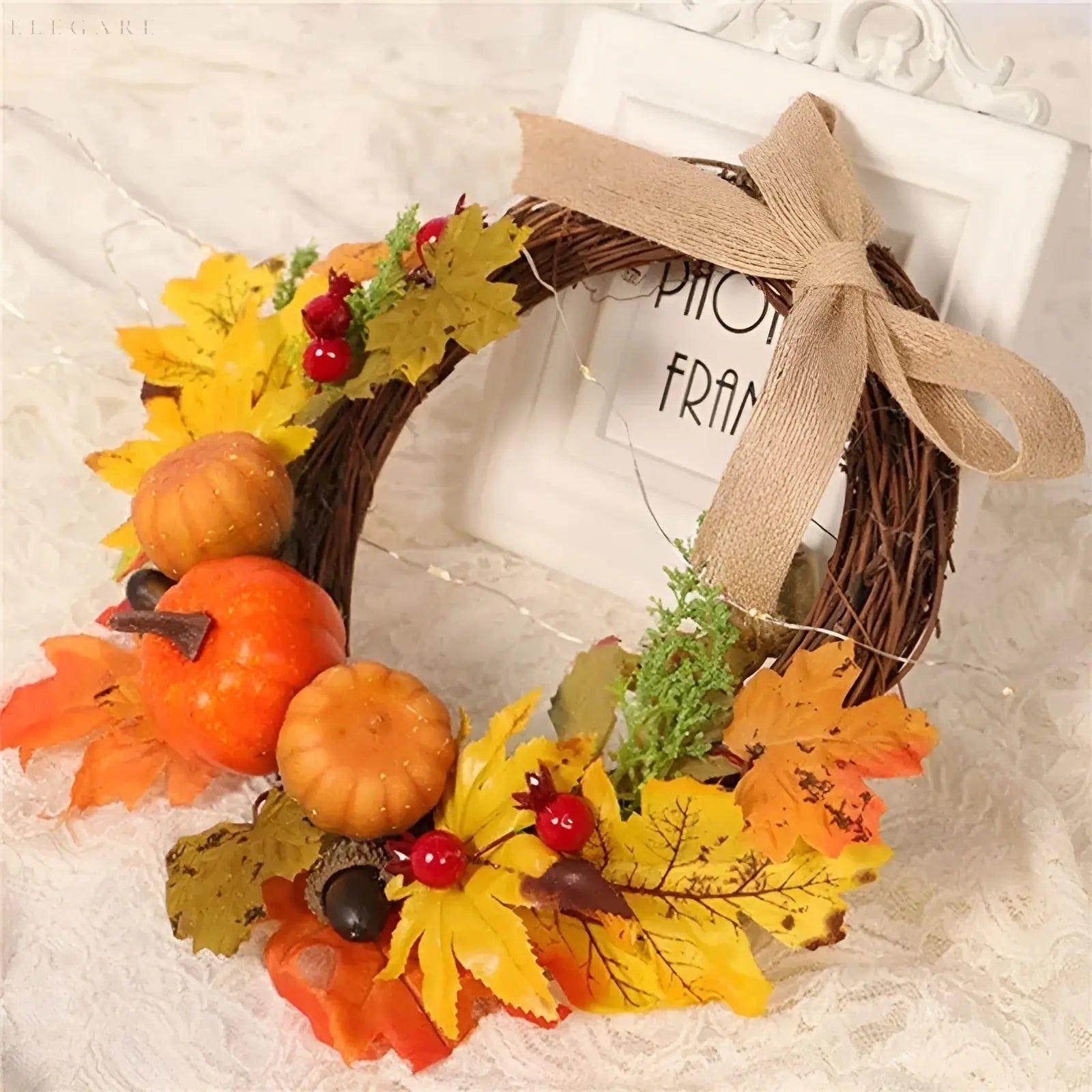 HarvestDelight Krans - Dörrkrans för höstdekor och skördefest