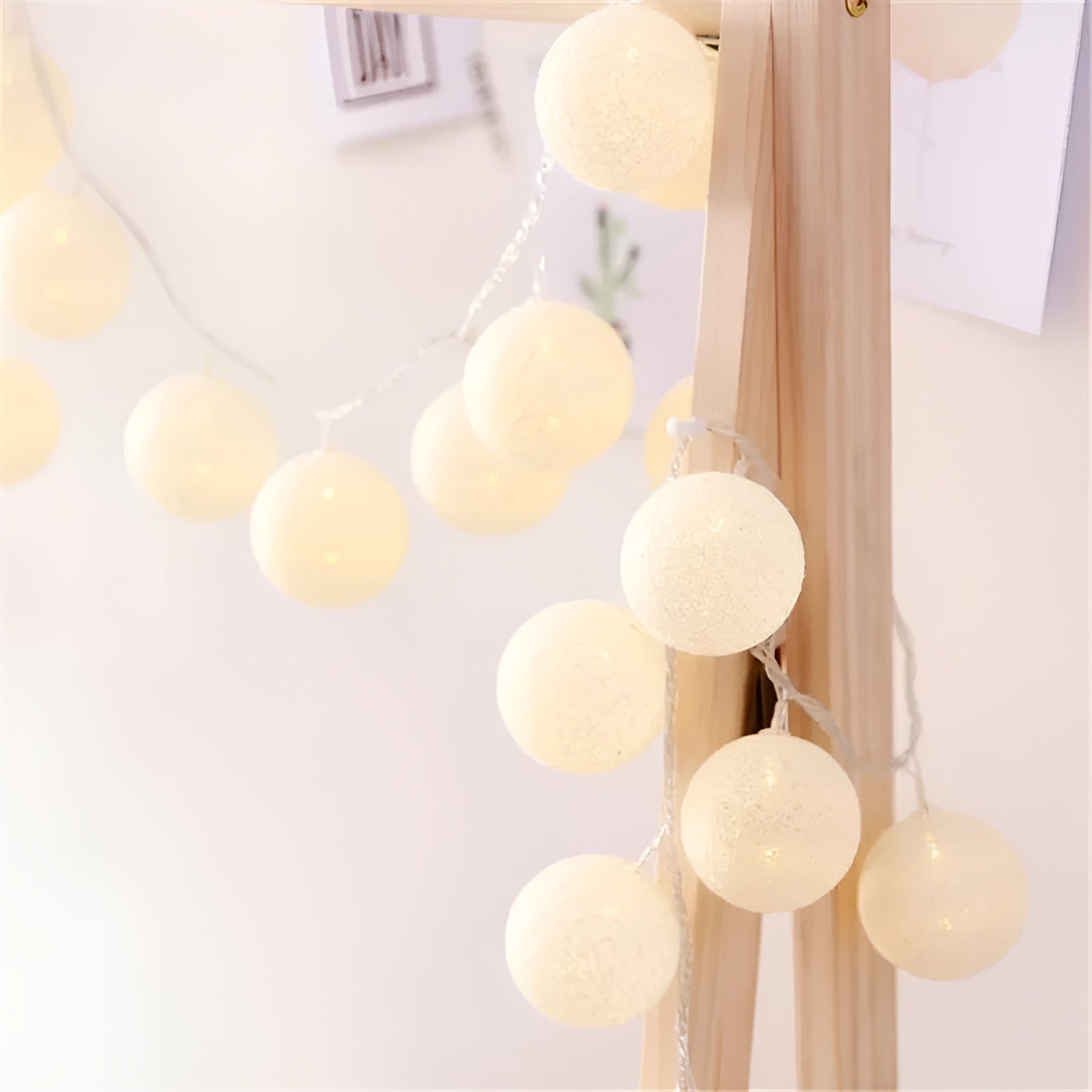 DreamGlow Light - Dekorativt bomulls-LED-bolljus