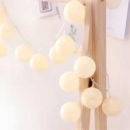 DreamGlow Light - Dekorativt bomulls-LED-bolljus