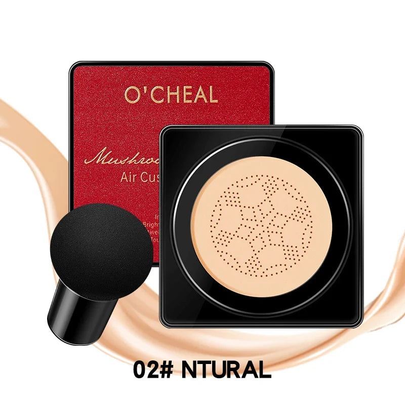 Carvallo Cream Cushion Set Luméa Glow | Med Mushroom-applikator | 4-delad i presentlåda | Foundation & Concealer i ett