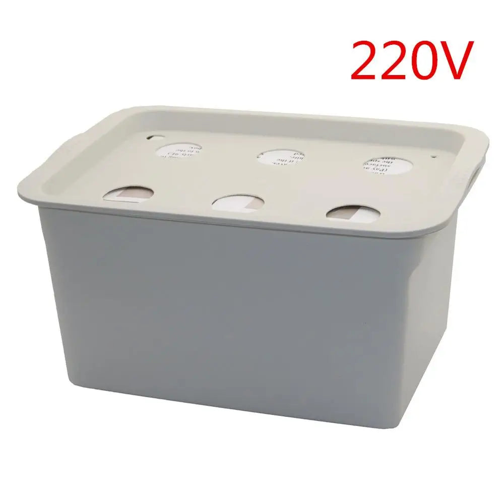 Carvallo 6-håls Inomhus Hydroponik-System | Komplett set med luftpump & nätkoppar | För snabb & ren växttillväxt – 220V