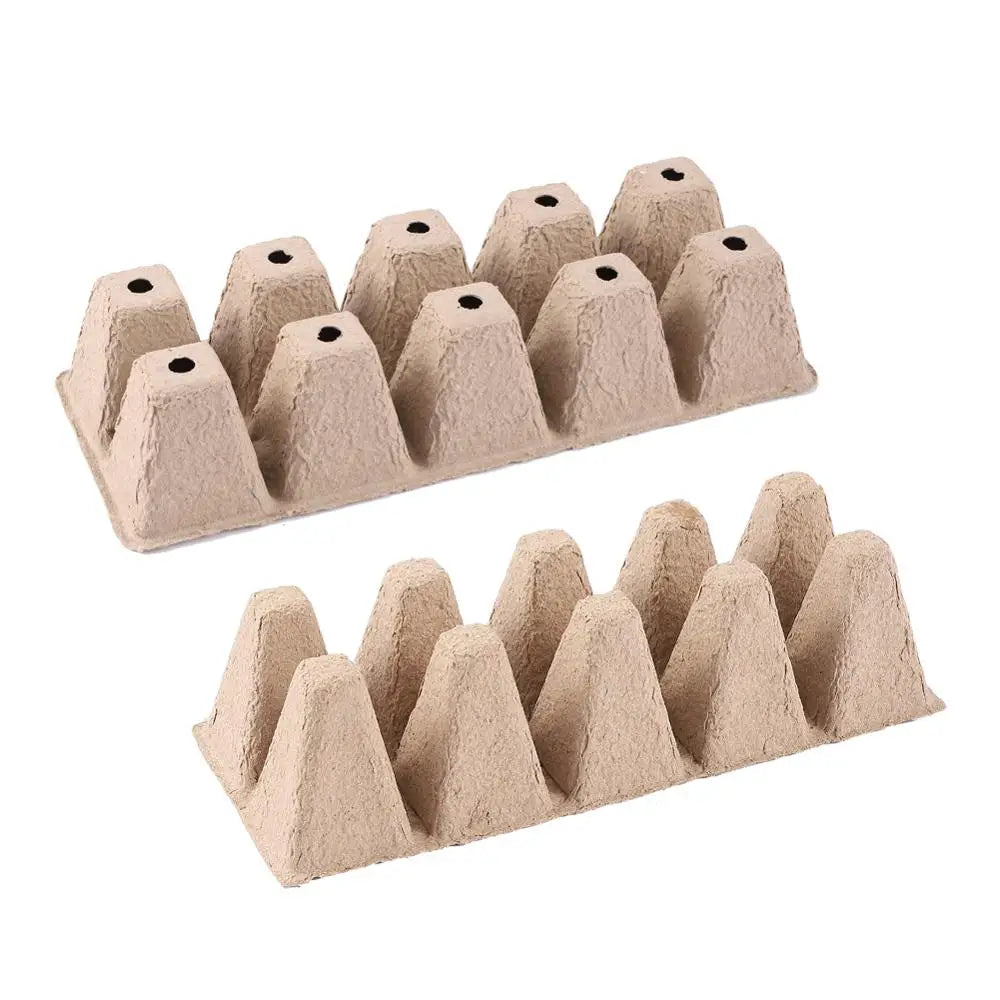 Carvallo Anzuchtplattor | 5-pack | Av pappersfiber | Biologiskt nedbrytbara & rotvänliga