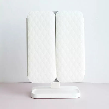 Lumière Makeup Spegel med LED-belysning – Justerbar förstoring och stilfull förvaring