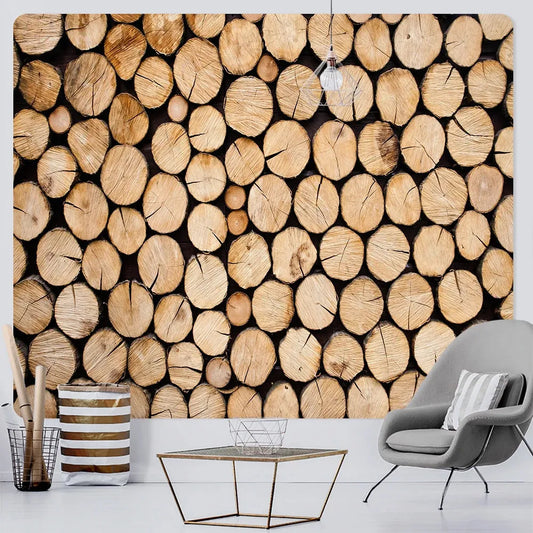 RusticWoodland Väggtapestry - Trädekoration Väggtapestry