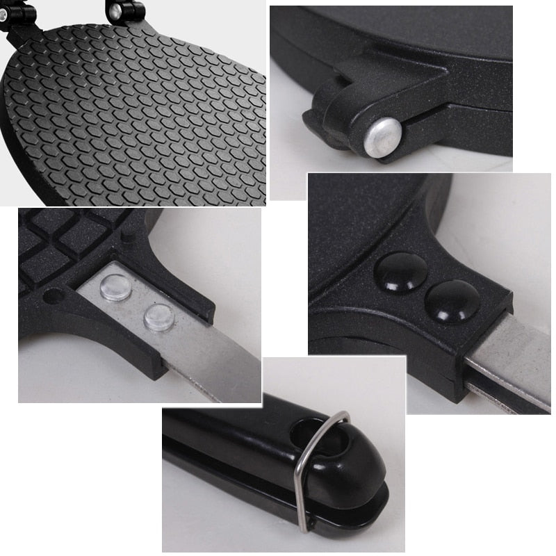 Carvallo Waffle Pan with Shape | Quick Breakfast Delight | For Children & Family | Stainless Steel with Non-Stick Handle